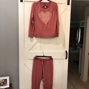 Junior Dusty Rose Super Soft PJ set